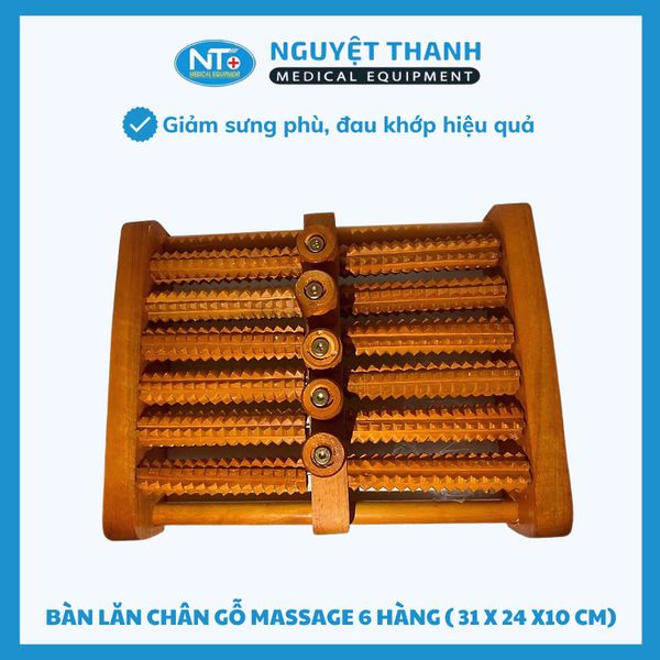 Lăn chân gỗ 6 hàng MN S002 -  SVI
