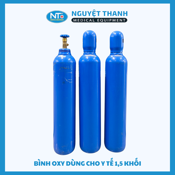 Bình Oxy Y Tế 6 Khối Và 1.5 Khối