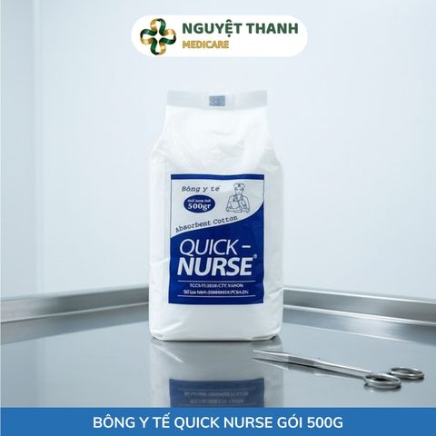 Bông Y Tế Quick Nurse 1kg - 100% Cotton Tinh Khiết Giá Tốt