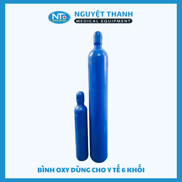 Bình Oxy Y Tế 6 Khối Và 1.5 Khối