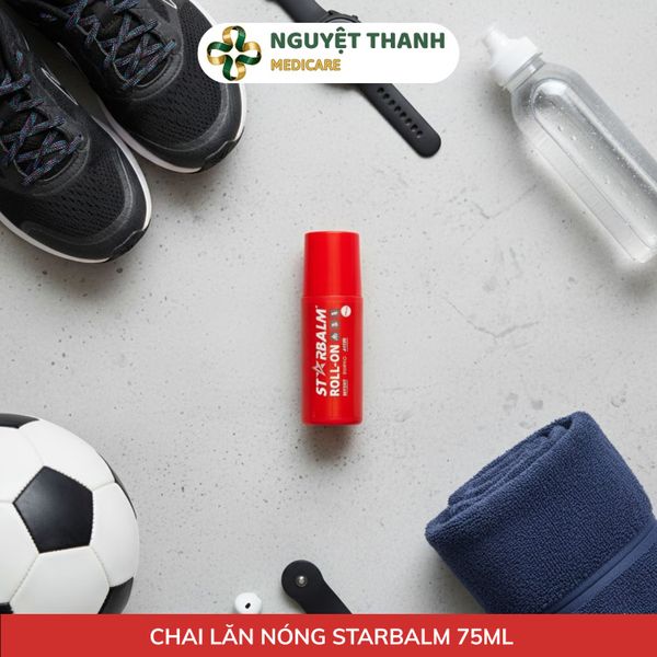 Chai Lăn Làm Nóng Starbalm Roll-On Warm 75ml, Hỗ Trợ Khởi Động Cơ