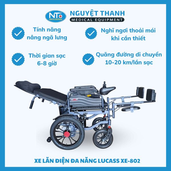 Xe Lăn Điện Đa Năng Lucass XE-802
