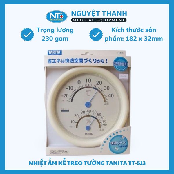 Nhiệt Ẩm Kế Treo Tường Tanita TT-513