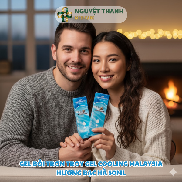 Gel Bôi Trơn Troy Gel Cooling Hương Bạc Hà 50ml Chính Hãng