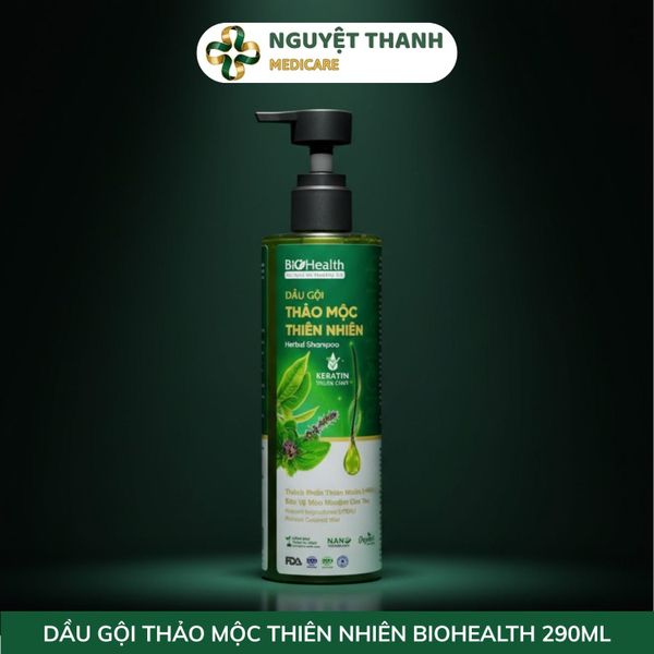 Dầu Gội Thảo Mộc BioHealth Giữ Màu Tóc Nhuộm, Giảm Gãy Rụng 290ml