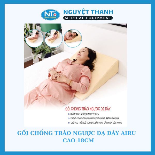 Gối Chống Trào Ngược Dạ Dày Airu Cao 18cm
