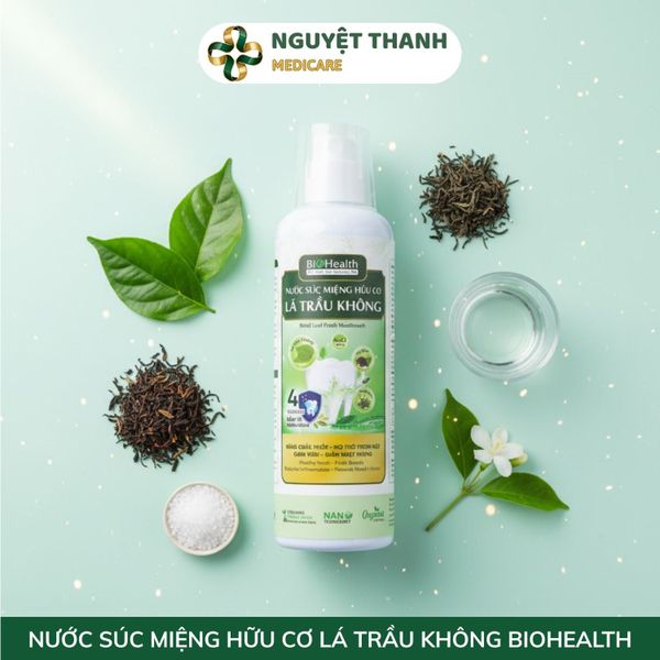 Nước Súc Miệng Lá Trầu Không BioHealth Hữu Cơ An Toàn, Kháng Khuẩn