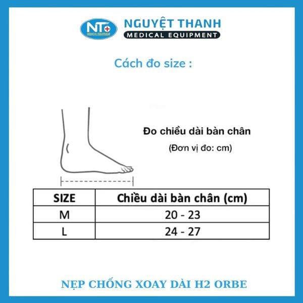 Nẹp Chống Xoay Dài H2 Orbe