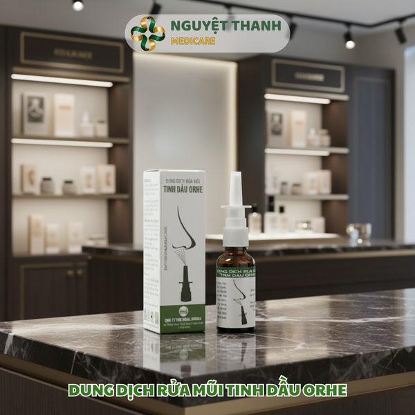 Dung Dịch Rửa Mũi Tinh Dầu Orhe 30ml Sạch Khuẩn Tự Nhiên