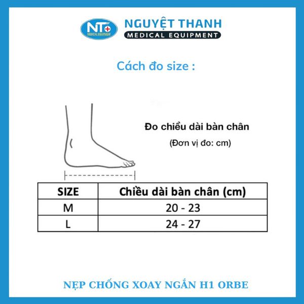 Nẹp Chống Xoay Ngắn H1 Orbe