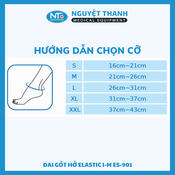 Đai gót hở I-Ming ES 901 size XXL