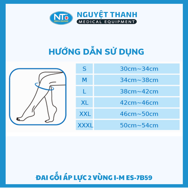 Đai Gối Áp Lực 2 Vùng I-M ES-7B59
