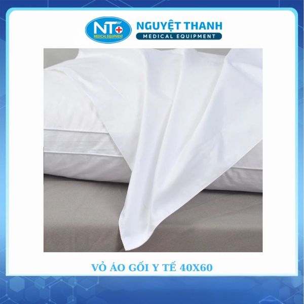 Bộ Ruột Gối Và Vỏ Áo Gối Y Tế 40x60cm