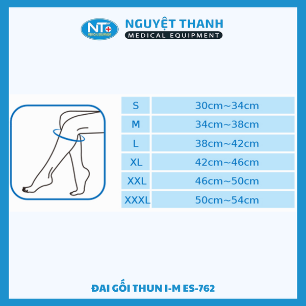 Đai Gối Thun I-M ES-762 Chính Hãng