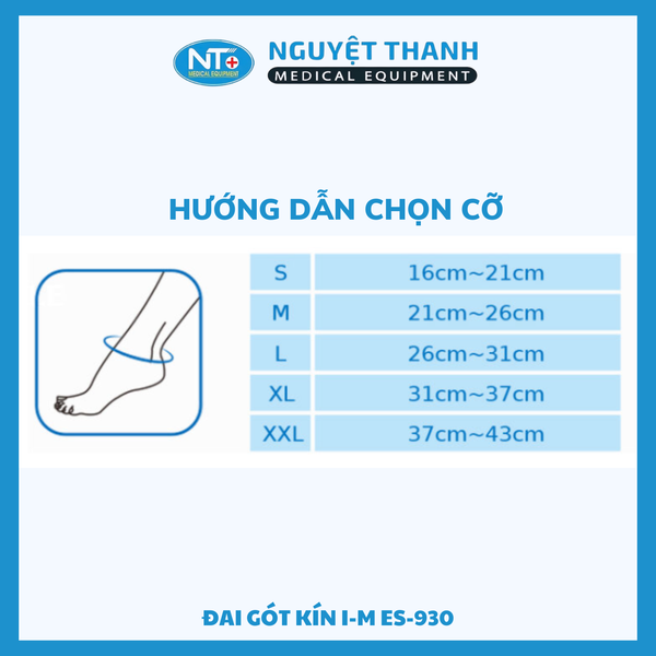 Đai gót kín I-Ming  ES 930 size L