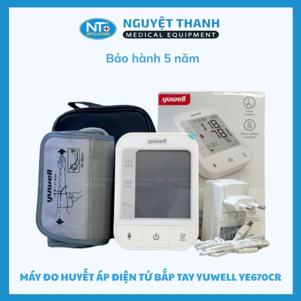 Máy Đo Huyết Áp Giọng Nói Pin Sạc YE670CR