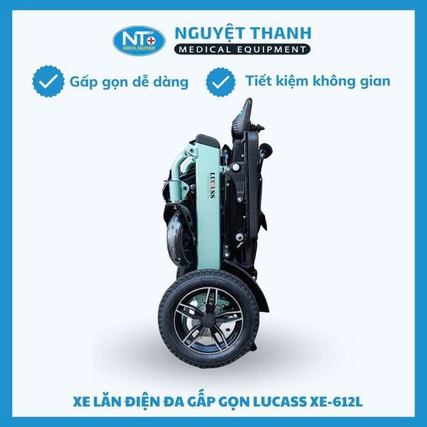 Xe Lăn Điện Hợp Kim Nhôm Lucass Xe-612L