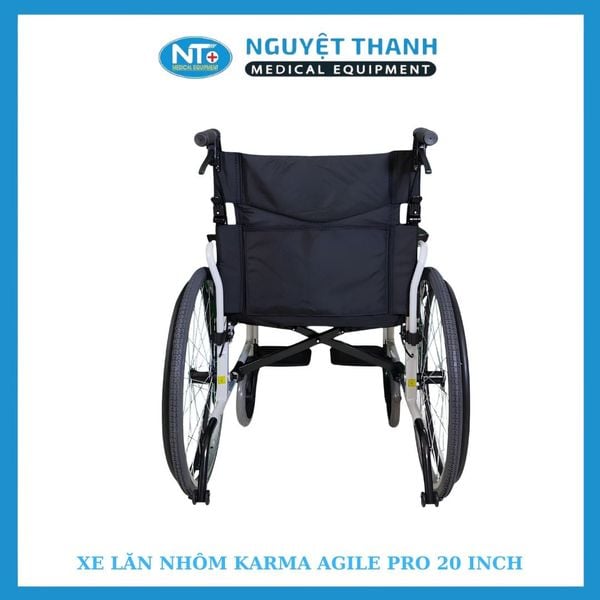 Xe lăn nhôm cao cấp Karma Agile Pro ghế rộng 20 inch