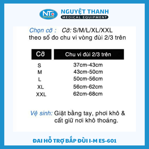 Đai bắp đùi thun I-Ming ES 601 Size XL