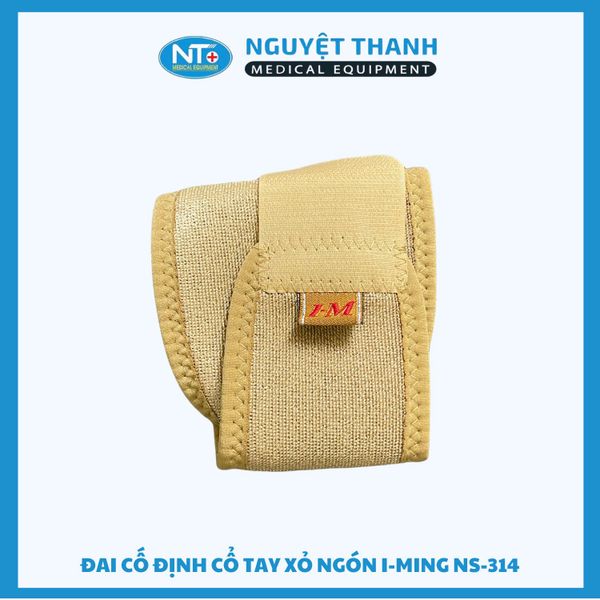 Đai cổ tay xỏ ngón I-Ming NS 314 màu kem