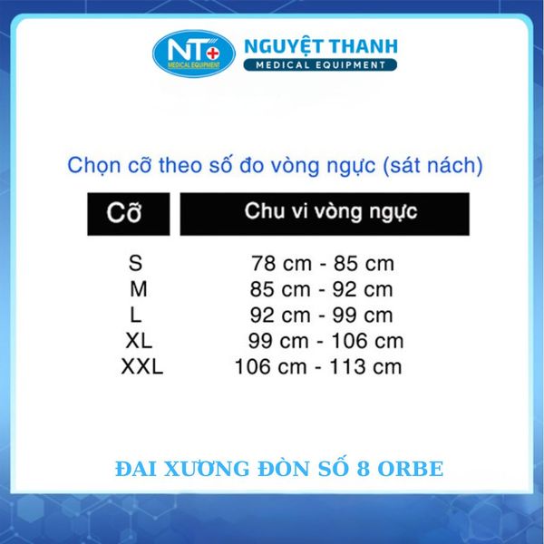 Đai số 8 (Băng đai xương đòn) H1 size XXS