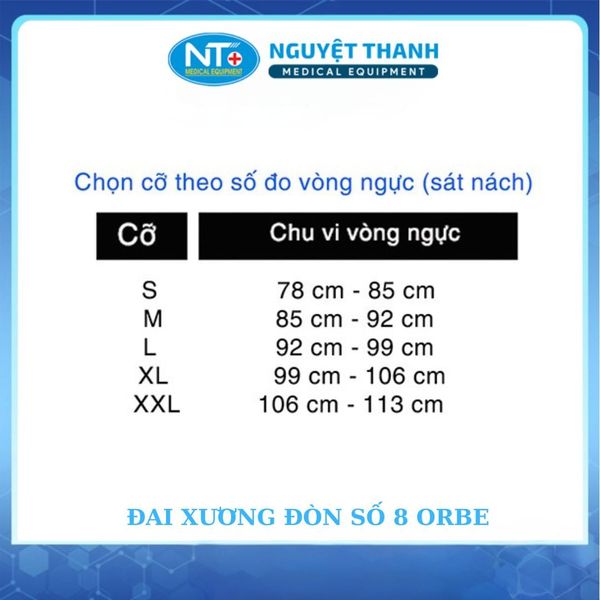 Đai số 8 (Băng đai xương đòn) H1 size XL