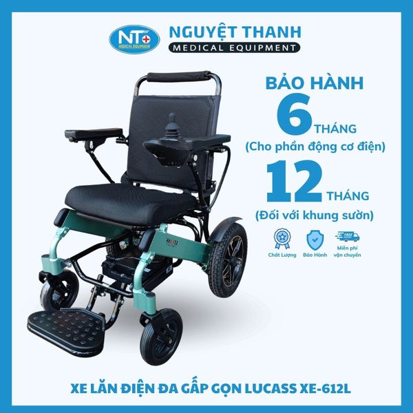 Xe Lăn Điện Hợp Kim Nhôm Lucass Xe-612L