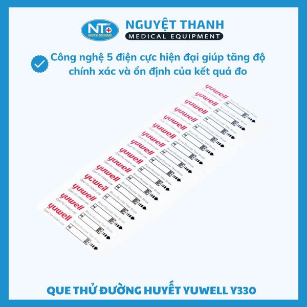 Que Thử Đường Huyết Yuwell Y330 Chính Hãng, An Toàn
