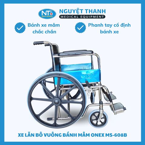Xe Lăn Bô Vuông, Bánh Mâm One-X MS-608B