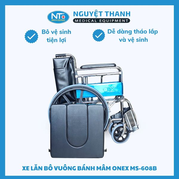 Xe Lăn Bô Vuông, Bánh Mâm One-X MS-608B