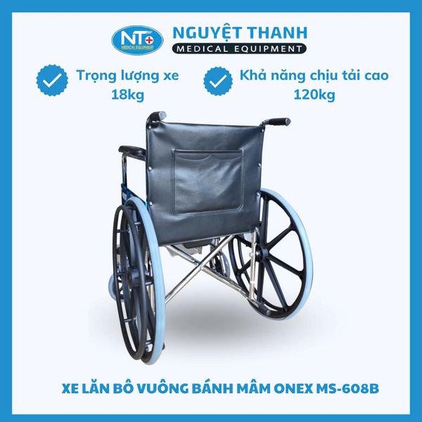 Xe Lăn Bô Vuông, Bánh Mâm One-X MS-608B