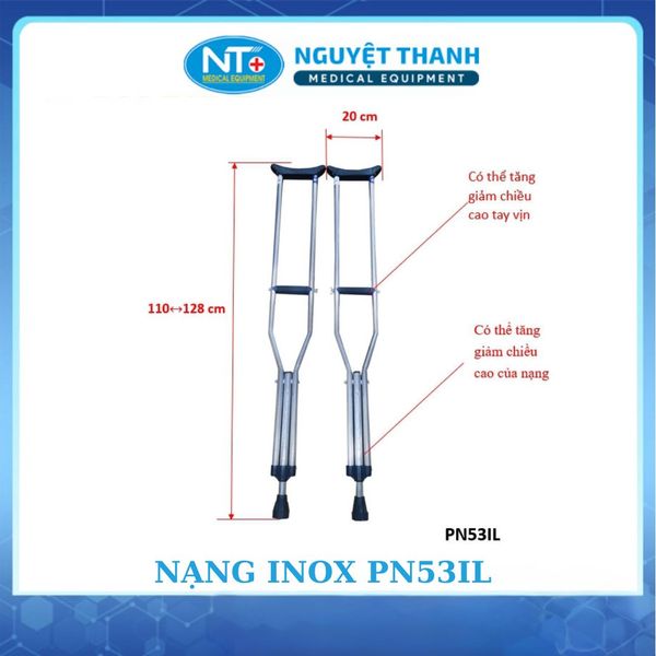 Nạng tựa nách Inox PN 53 IL (1 Cặp)