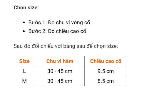 Đai Nẹp Cổ Thoáng Khí Breathable Neck Support Bonbone
