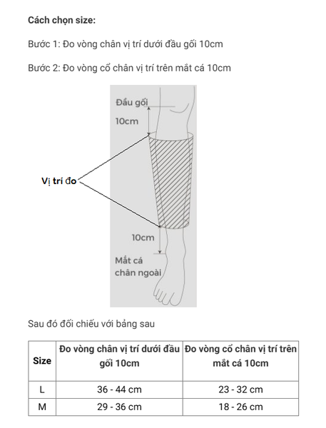 Đai Hỗ Trợ Cơ Bắp Chân CalF Supporter Bonbone