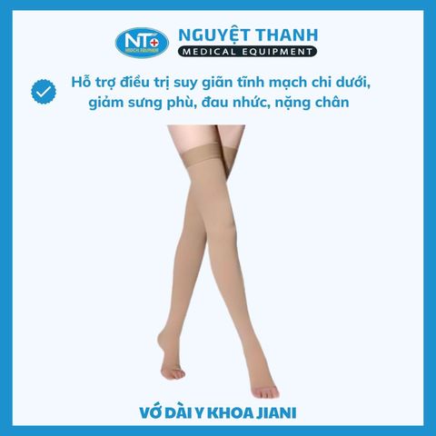 Vớ Dài Y Khoa Jiani Ý - Hỗ Trợ Điều Trị Suy Giãn Tĩnh Mạch