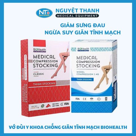 Vớ Đùi Y Khoa Biohealth Compression I AG - Hổ Trợ Suy Giãn Tĩnh Mạch - 1 Đôi/ Hộp