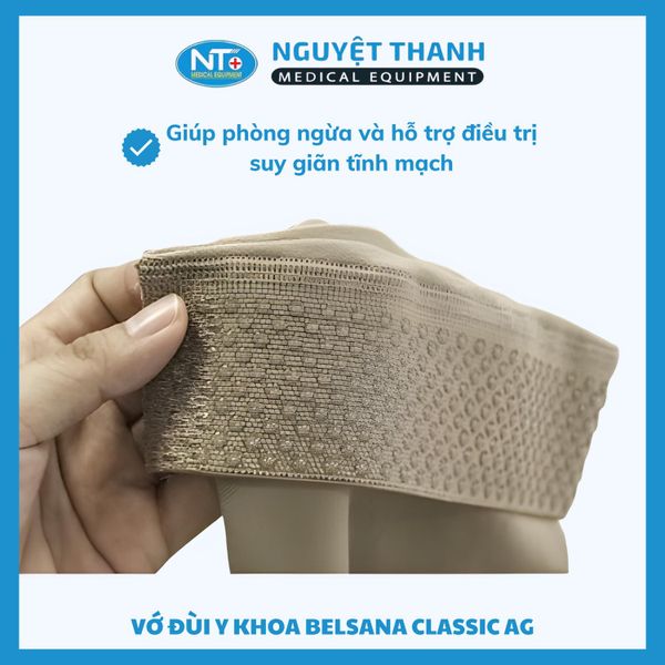 Vớ đùi y khoa Belsana Classic AG - Đức. Đơn Vị: 1 Đôi/ Hộp