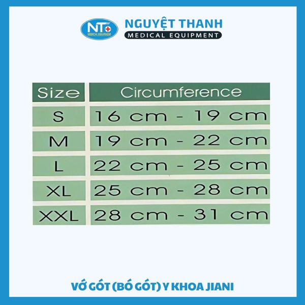 Vớ Gót (Bó Gót) Y Khoa Jiani Ý - Đơn Vị: 1 Cái
