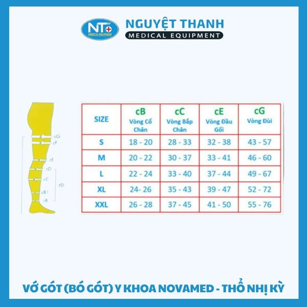Vớ Gót (Bó Gót) Y Khoa Novamed - Thổ Nhị Kỳ