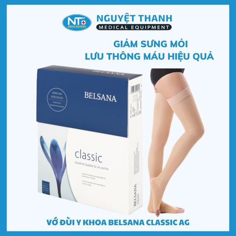 Vớ đùi y khoa Belsana Classic AG - Đức. Đơn Vị: 1 Đôi/ Hộp