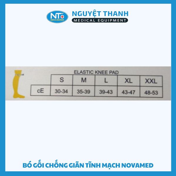 Vớ Đầu Gối (Bó Gối) Novamed - Đơn Vị : 1 Cái/ Hộp