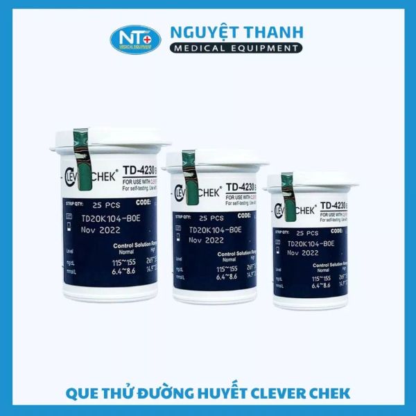 Que Thử Đường Huyết Clever Chek TD-4230 Chính Hãng, Giá Tốt