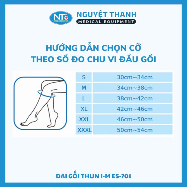 Đai Gối Thun I-M ES-701