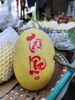  Tem dán trái cây trang trí Chữ Tài Lộc mẫu 2, một tờ 12 hình, hình cao 13.7 cm 