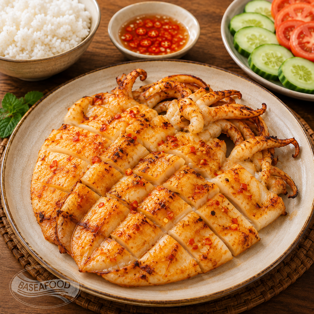 Mực Nang Tẩm Ớt Một Nắng
