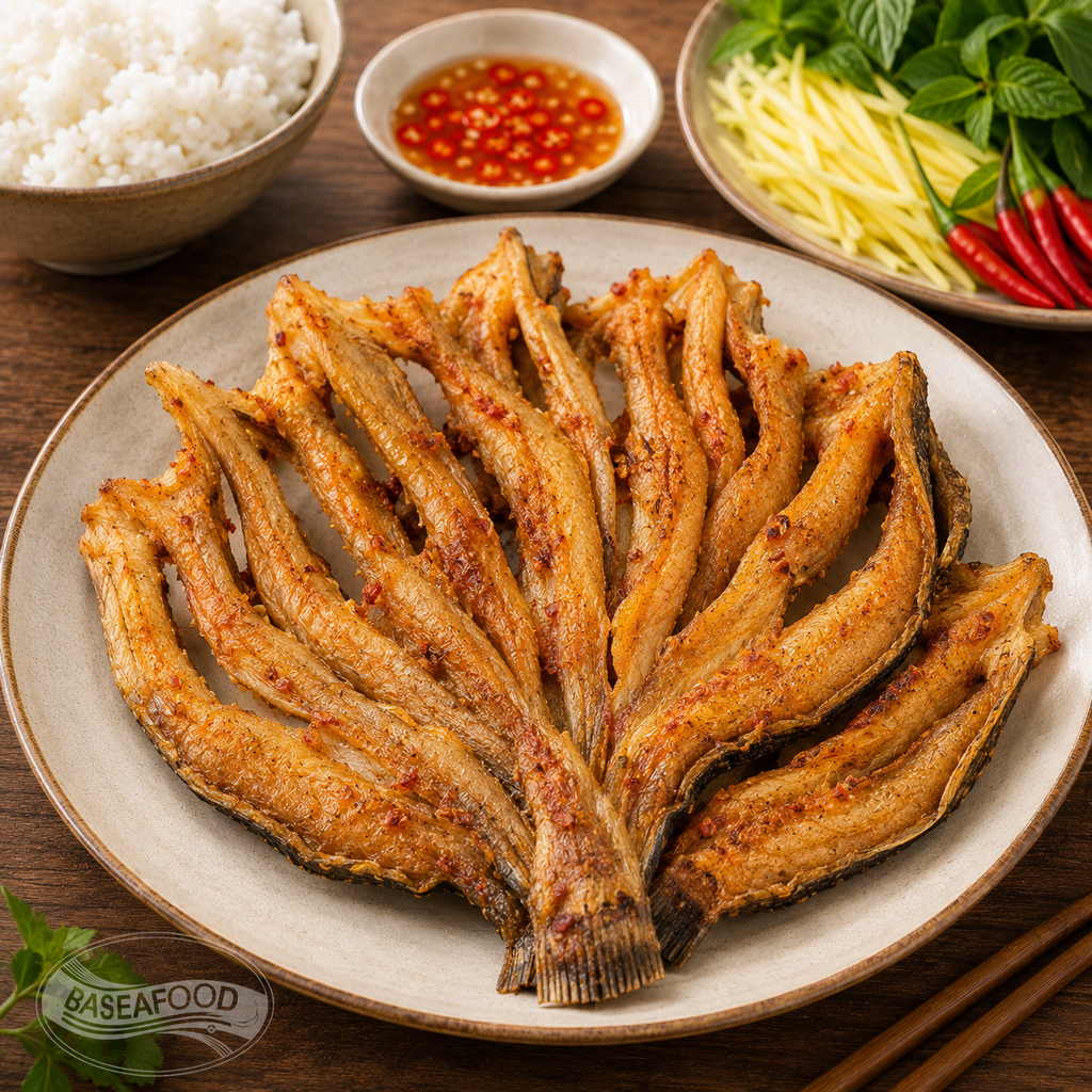 Khô Cá Lóc Tẩm Ớt (500g)