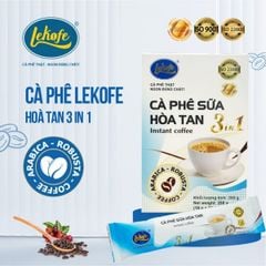 Cà phê Lekofe Hòa Tan 3in1 Hộp 16 gói