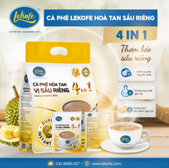 Cà phê Lekofe Hòa Tan vị sầu riêng 4in1 Túi 24 gói