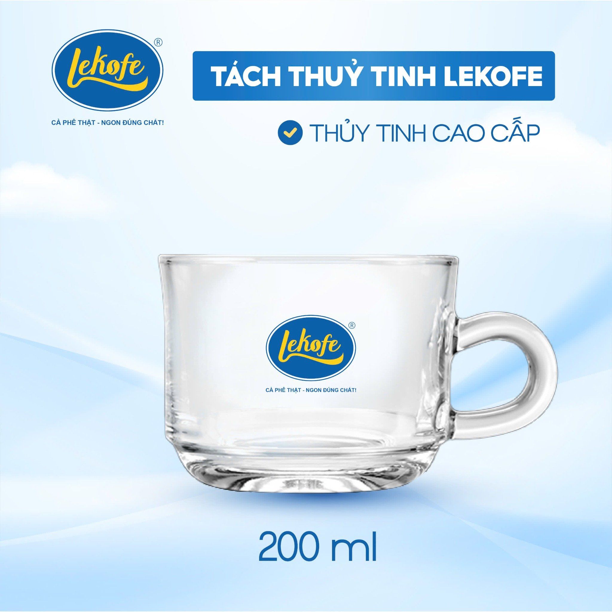  Tách Thủy Tinh Lekofe 