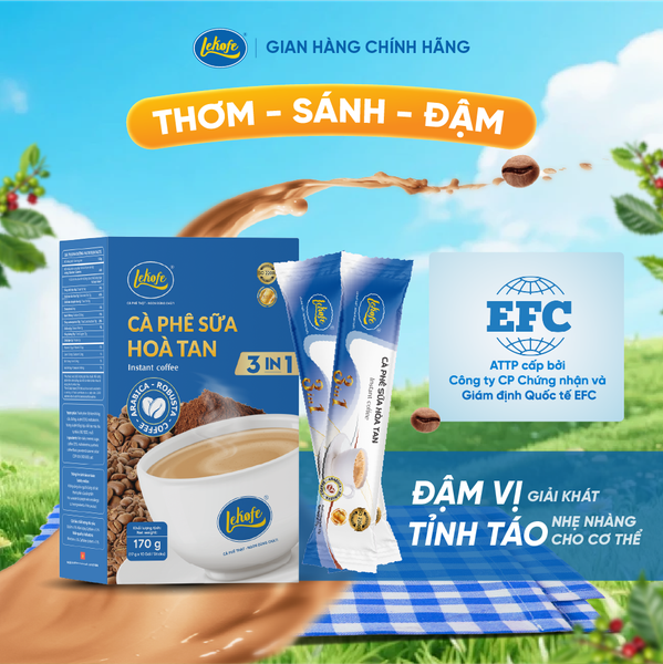  Cà phê Lekofe Hòa Tan 3in1 Hộp 10 gói